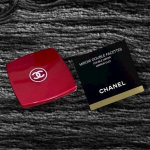 Red Double Facete Compact Mirror - New in Box